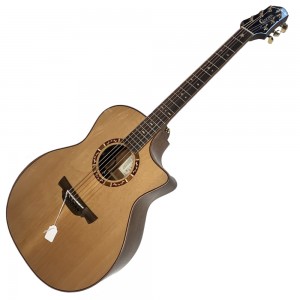 Crafter VLG-17CE Pro Solid Top Grand Auditorium Cutaway - Natural